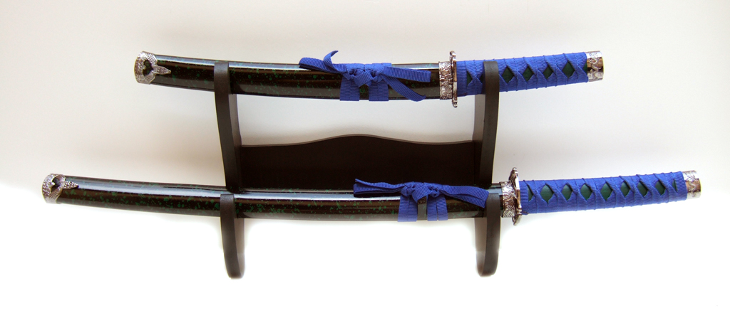 3-teiliges Samurai-Schwerter-Set \"Warrior\" mit Wandhalterung 1