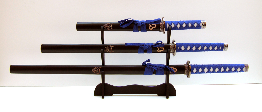 Samurai swords set, quartered \"Kill Bill\" 1