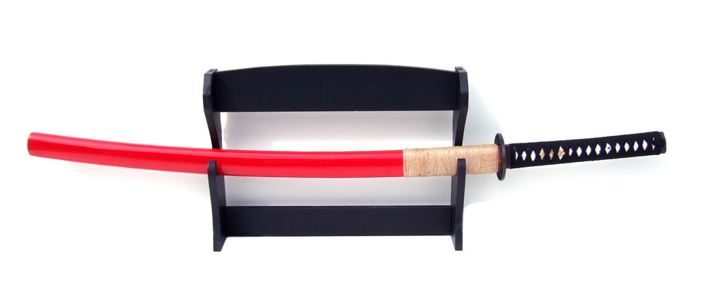 Samurai Katana \"Kotaro\", handmade with wallhanger 1