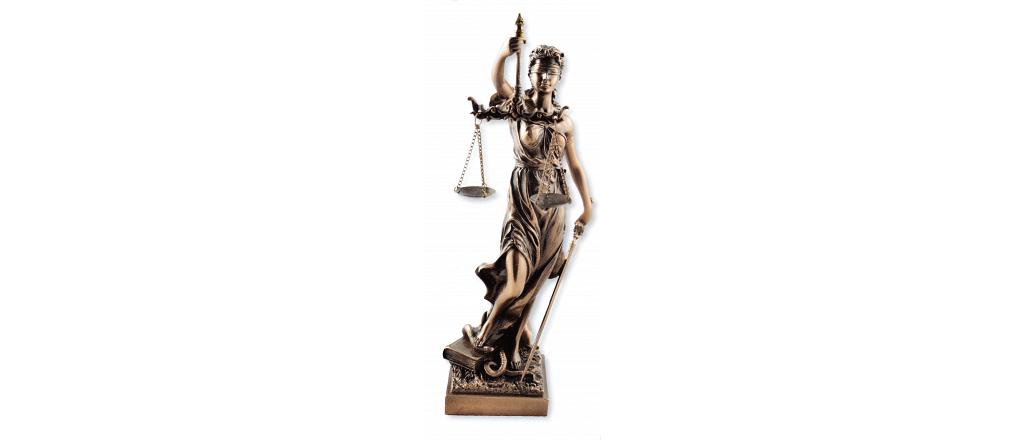 Röm. Justitia mit Waage und Schwert 1