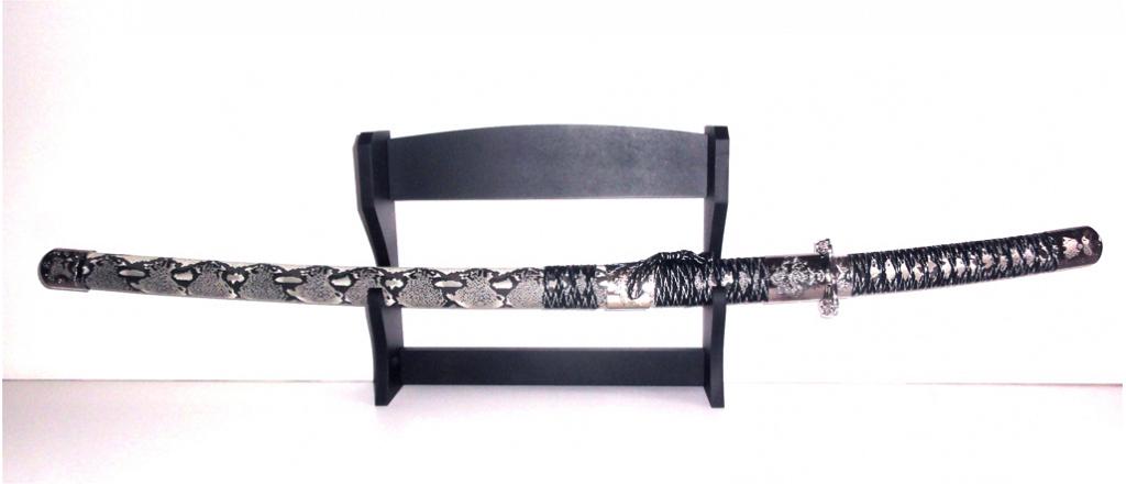 Samurai Sword, Katana, snake model with wall mount 1
