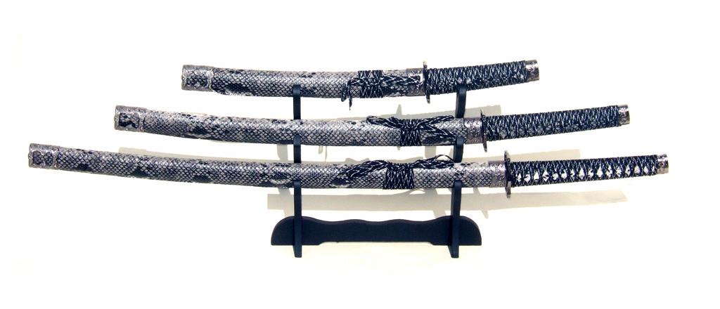 4-teiliges Samurai-Schwerter-Set, Modell \"Schlange\" 1
