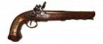 Denix duel flintlock pistol, brass coloured - Replica Denix duel flintlock pistol, brass coloured - Replica