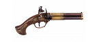 Denix Revolving 3 barrel flintlock pistol - Replica