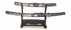 3-teiliges Samurai-Schwerter-Set, Modell "Schlange"