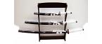 Samurai swords set, quartered "Phantom" with wallhanger Samurai swords set, quartered "Phantom" with wallhanger