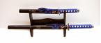 Samurai swords set, threeparted \"Kill Bill\" with wallhanger