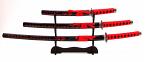 4-teiliges Samurai-Schwerter-Set "Bushido"