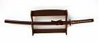 Samurai Katana "Kukishin", handgefertigt mit Wandhalterung Samurai Katana "Kukishin", handgefertigt mit Wandhalterung