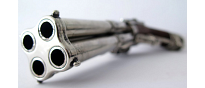 Denix Vierläufige Steinschloßpistole mit Adlerkopf - Replik 7
