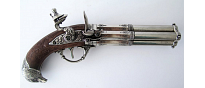 Denix Vierläufige Steinschloßpistole mit Adlerkopf - Replik 8