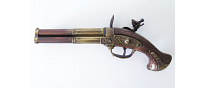 Denix Revolving 3 barrel flintlock pistol - Replica 2