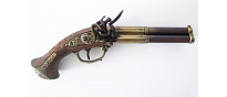 Denix Revolving 3 barrel flintlock pistol - Replica 3