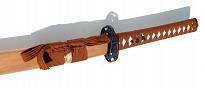 Samurai Katana \"Wood\", handmade with wallhanger 5