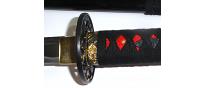 Samurai katana sword, handmade with wall mount 6