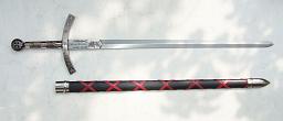 Denix Templar Sword with dark scabbard 2