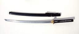 Samurai Katana \"Shinobi\", handmade with katana stand 5