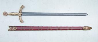 Denix Templar Sword with red scabbard 2