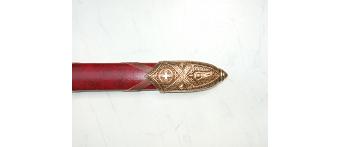 Denix Templar Sword with red scabbard 4