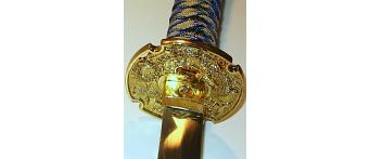 Samurai-Schwert, Wakizashi, blau 2