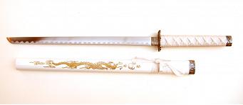 Samurai swords set, threeparted \"Dragon\" with wallhanger 2