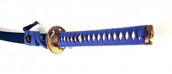 Samurai Katana blau, handgefertigt 2