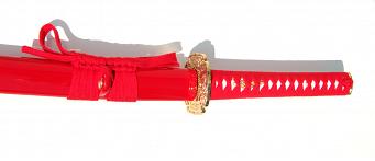 Samurai Katana red, handmade 3