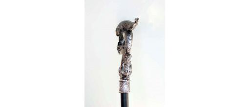 Gothic walking stick with dragon handle 3