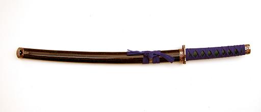Samurai swords set, threeparted \"Warrior\" with wallhanger 2