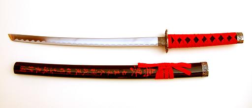 Samurai swords set, threeparted \"Bushido\" with wallhanger 2